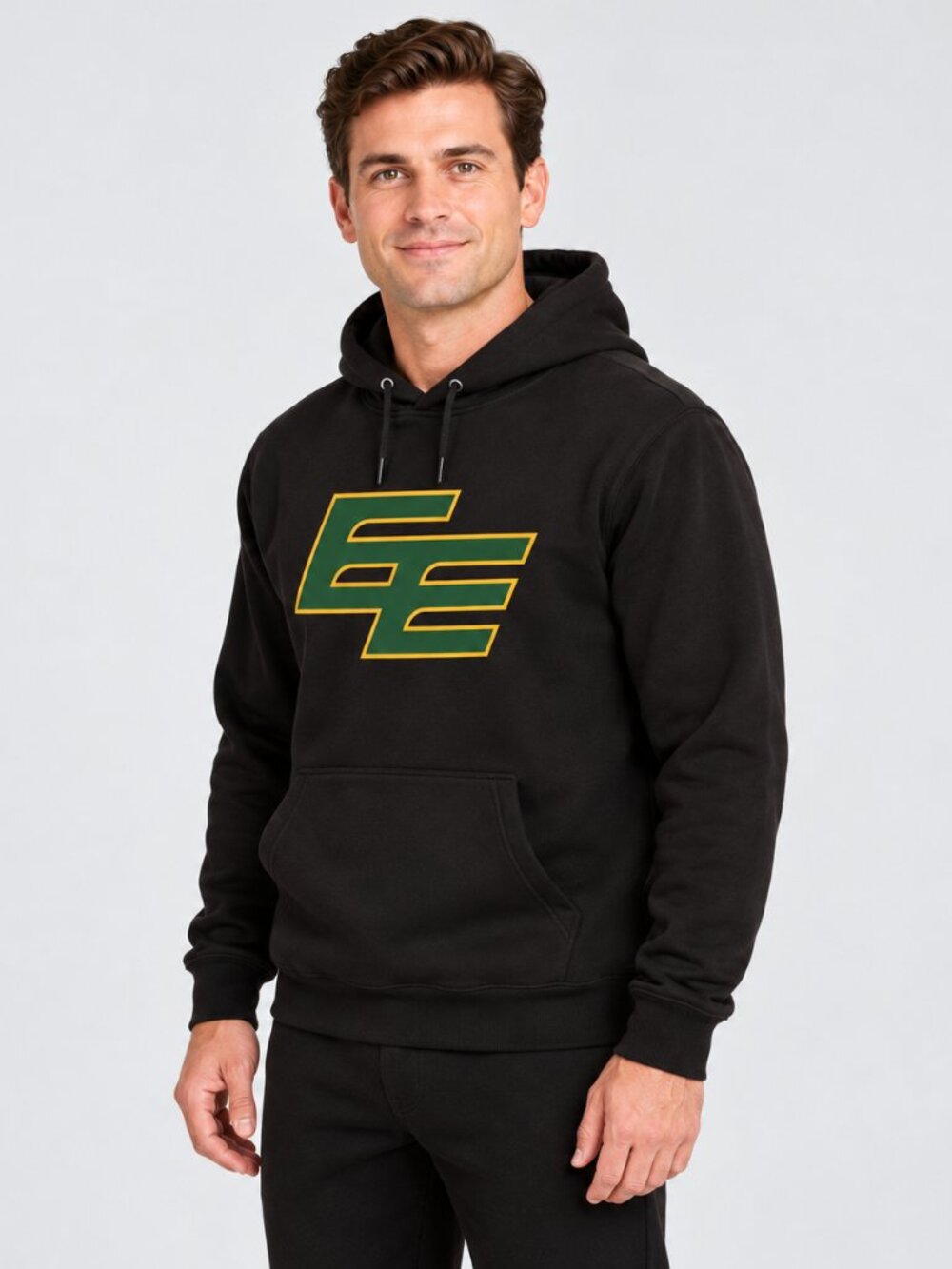 CFL Edmonton Elks Men’s Pullover Hoodie XL Black Football NWT